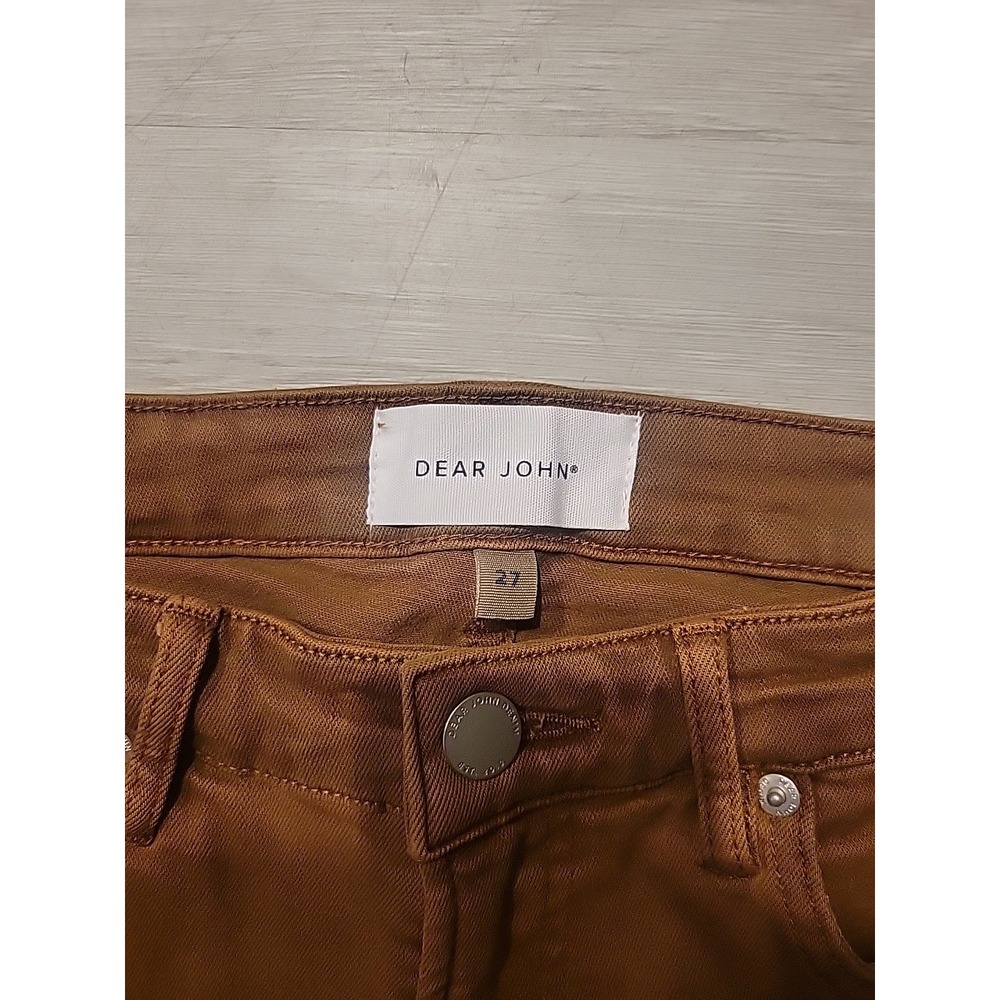 Dear John Women's Jeans Gisele 27" Skinny Stretch Mid Rise Denim Brown Y2K 90's - Picture 3 of 7